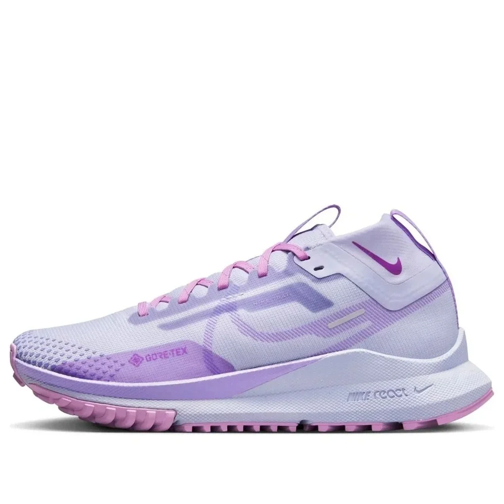 Nike React Pegasus Trail 4 GTX Gore-Tex Women's Sz 5.5 Hiking Trail Shoes Purple